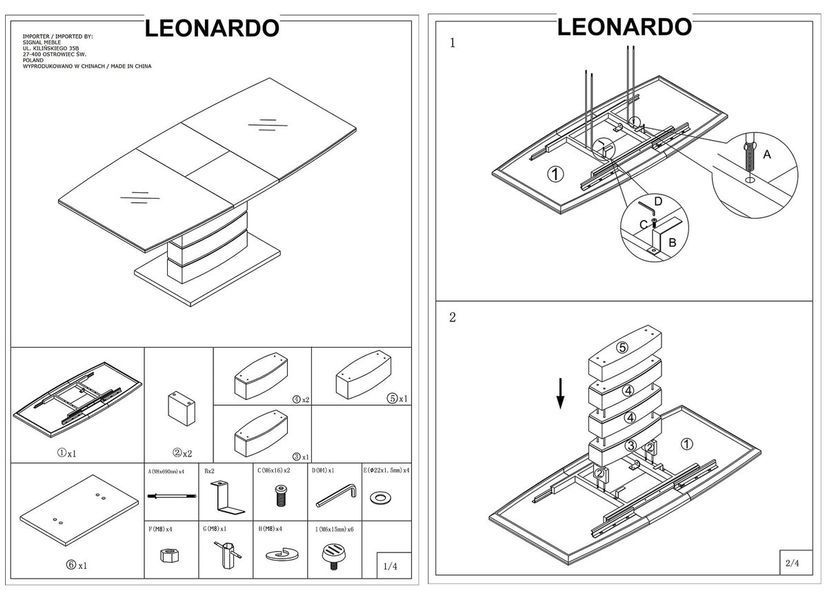 Стіл LEONARDO дуб 140(180)X80 151 фото